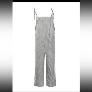 Striped coveralls